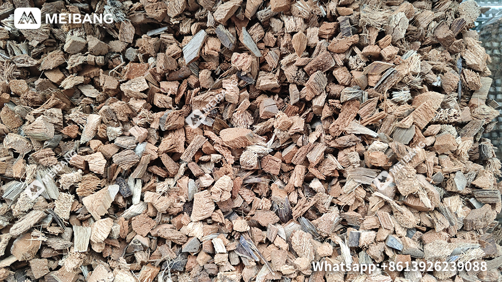 Finished coconut husk blocks