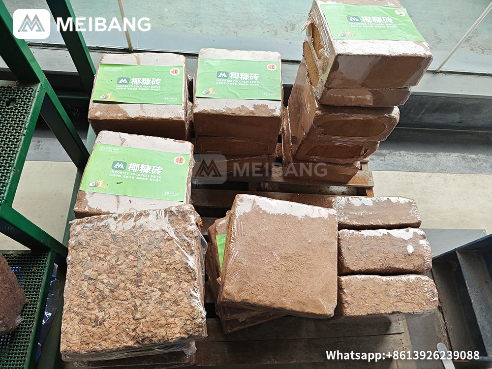 Coconut coir brick finished product